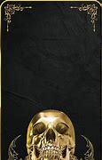 Image result for Black and Gold Skull