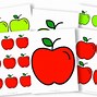 Image result for Red Yellow and Green Apple's Printable Cards