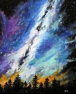 Image result for Milky Way Painting Simple