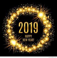 Image result for Happy New Year 2019 Gold