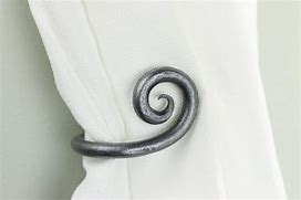 Image result for Rustic Curtain Tie Back Hooks