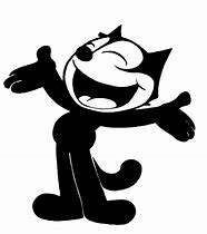 Image result for Black Cartoon Cat Big Smile