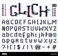 Image result for Black and White Glitch Text Pixel Art