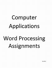 Image result for Word Booklet Assignment