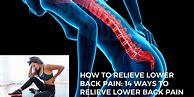 Image result for Ways to Relieve Lower Back Pain