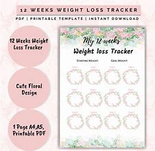 Image result for 12 Week Weight Loss Tracker Sample