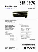 Image result for Sony Receiver STR De997 Parts