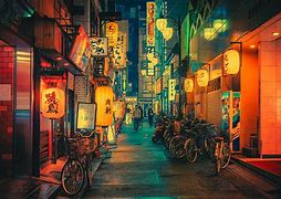 Image result for Japan Cityscape Art Print