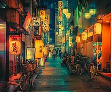 Image result for Japanese City View Retro