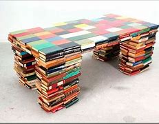 Image result for Table Made From Books