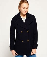 Image result for Navy Blue Pea Coats for Women