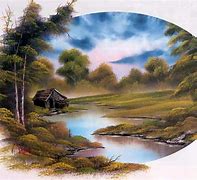 Image result for Real Bob Ross Painting