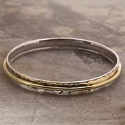 Image result for Silver and Gold Bangle Bracelet