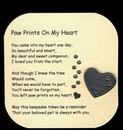 Image result for Paw Print Poem About Dogs