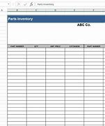 Image result for Spare Parts Inventory Excel Template