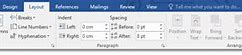 Image result for Page Layout Tab Word