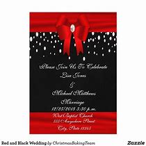 Image result for Red and Black Wedding Invitations