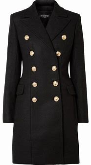 Image result for Gold Button Coat