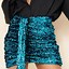 Image result for Mini Skirt Sequin Teal