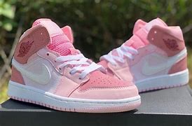 Image result for Pink Air Jordan 1 Women