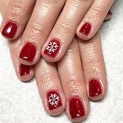 Image result for Winter Nail Art Red