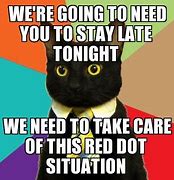 Image result for Business Cat Meme Red Dot
