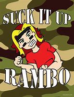 Image result for Rambo Debug.Print Meme