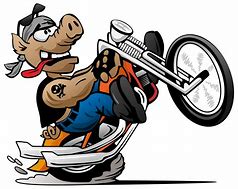 Image result for Cartoon Motorcycle Wheelie