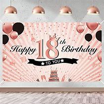 Image result for Happy 18 Birthday Banner