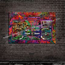 Image result for Boombox Graffiti Art