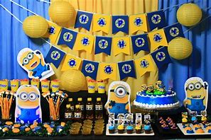 Image result for Minion Theme Birthday Party