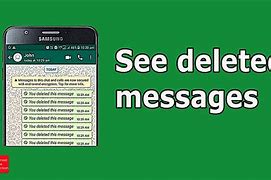 Image result for How to Find Deleted Whatsapp Messages