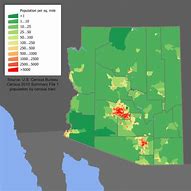 Image result for Arizona Population Map