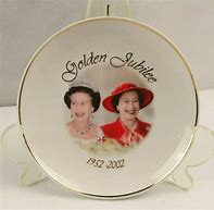 Image result for Queen Elizabeth Golden Jubilee Plate
