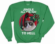Image result for Cat Meme Christmas Sweater