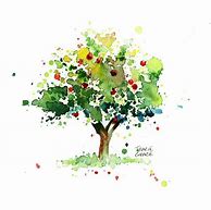 Image result for Apple Tree Watercolor