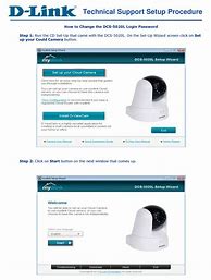 Image result for D-Link DCS-5020L Setup Wizard