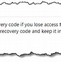 Image result for Recovery Code Microsoft Account