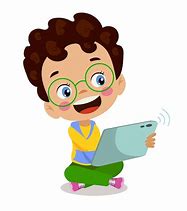 Image result for Kid with iPad Cartoon