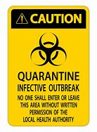 Image result for Quarantine Yellow Sign