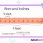 Image result for Feet to Inches Printable Chart