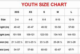 Image result for 10 12 Youth Size Chart