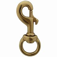 Image result for Leather Fittings Small Brass Snap Hook