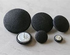 Image result for Black Cloth Covered Buttons