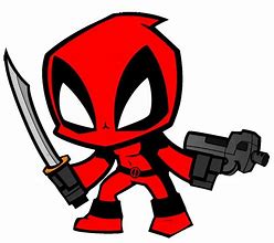 Image result for Deadpool Head Chibi