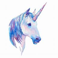 Image result for Watercolor Unicorn Head