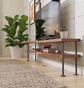 Image result for Industrial Pipe TV Stand