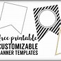 Image result for Banner Cut Out Template