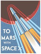 Image result for SpaceX Mars Posters