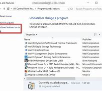 Image result for Windows Features Turn On or Off